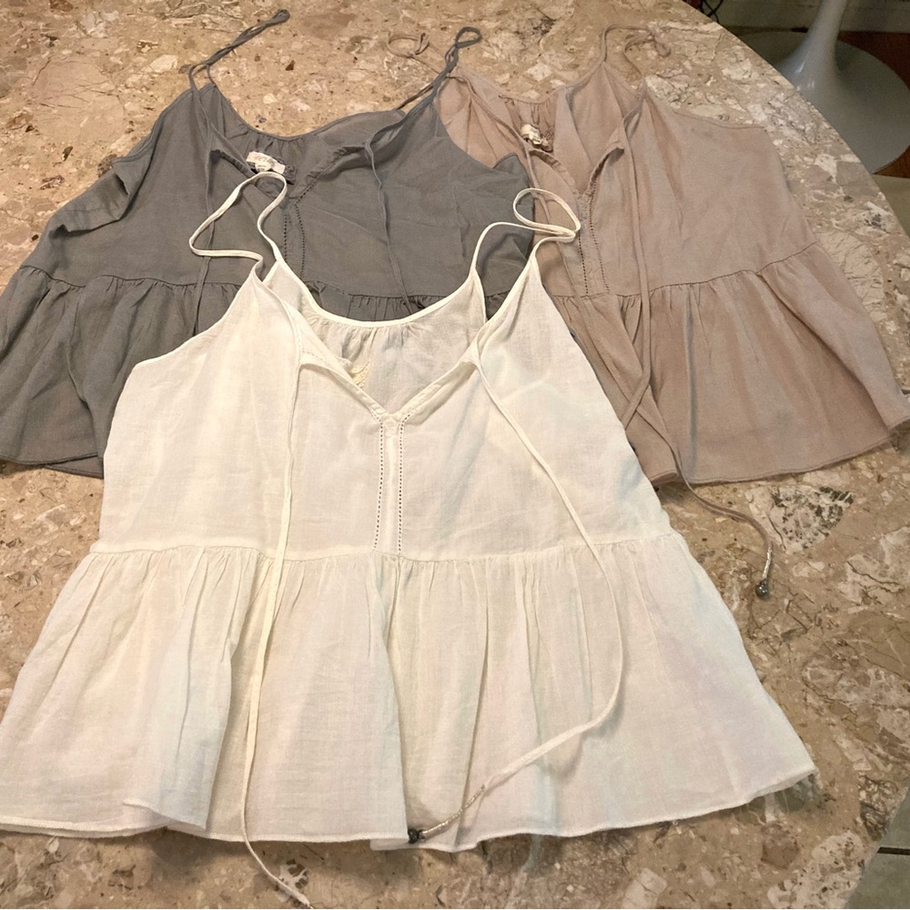 Vintage 90’s American Eagle Outfitters Flowy Hippie Camisoles Tank Top Bundle